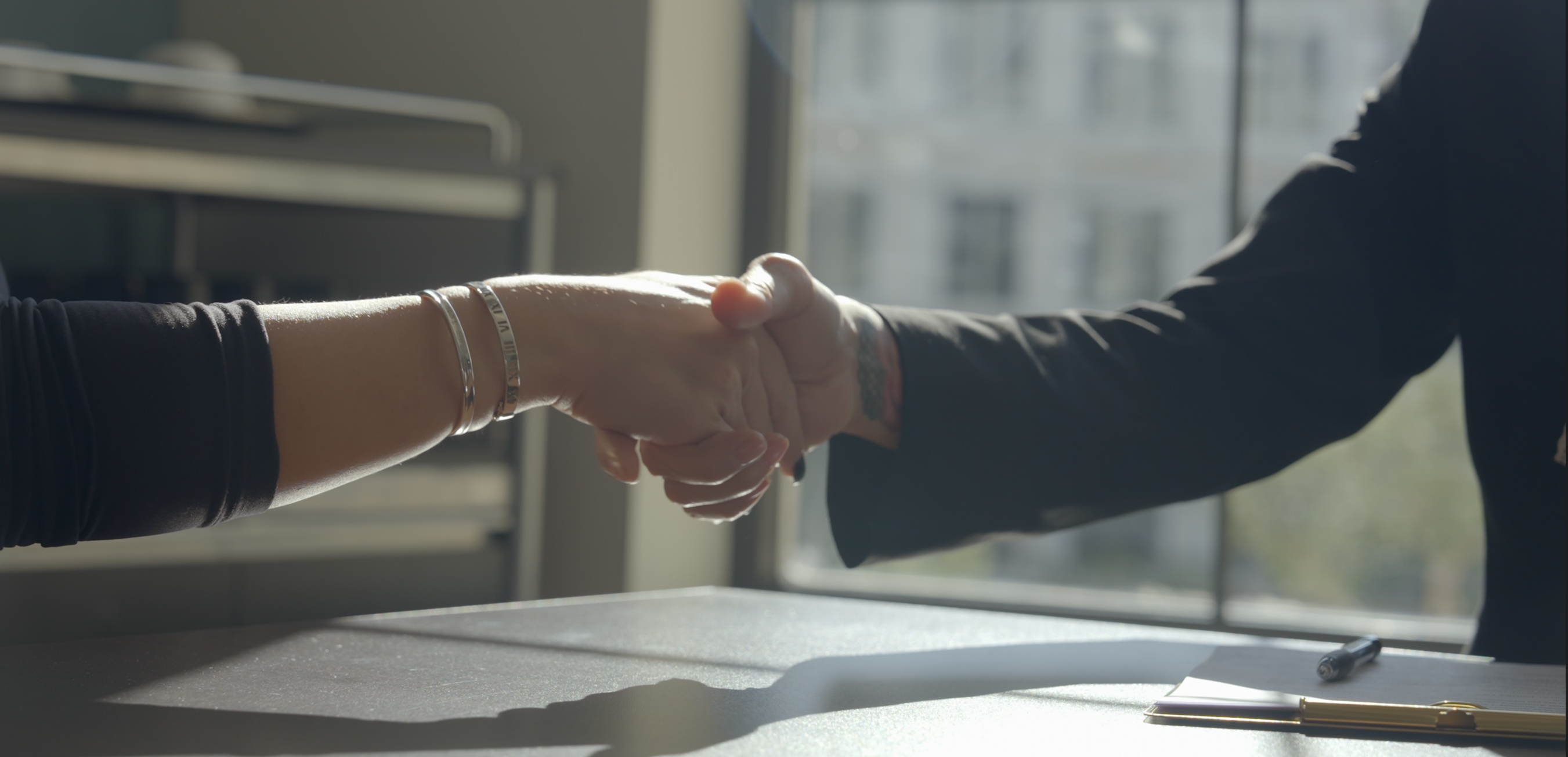 Professional handshake
